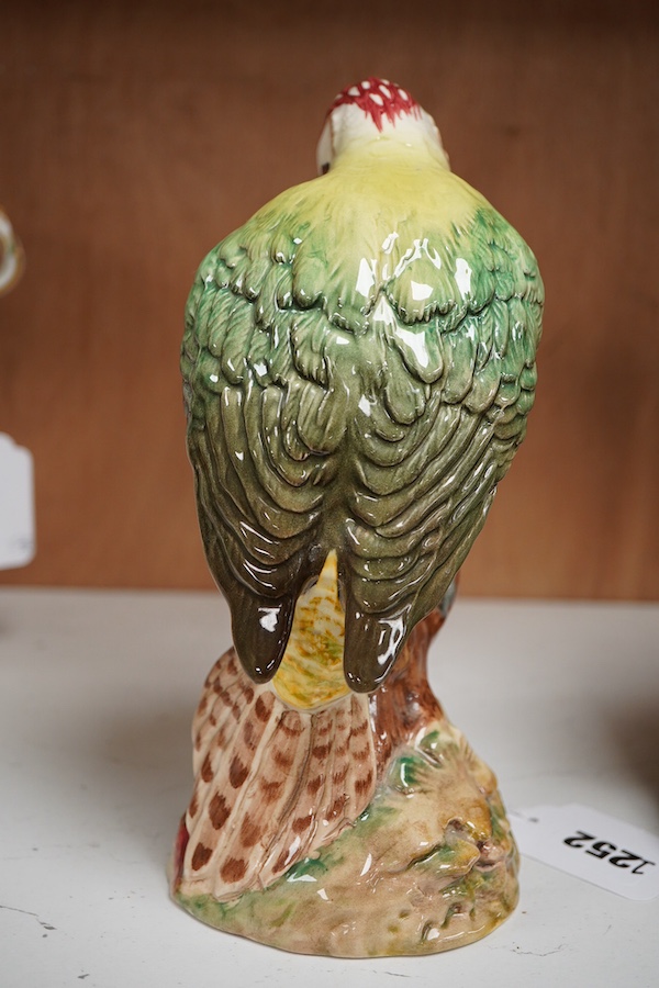 A Beswick model of a green woodpecker, 22cm high
